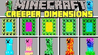 Minecraft CREEPER DIMENSIONS MOD l NOOB VS PRO CREEPER BOSS in Minecraft l Modded MiniGame [upl. by Letnom422]