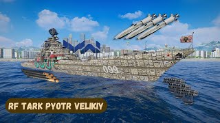 RF TARK Pyotr Velikiy  STRONG AND HEAVY SHIP FROM RUSSIA [upl. by Novyart]