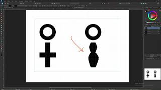 Transformer un pictogramme série n°1 sur Affinity Designer 2 [upl. by Hutner]