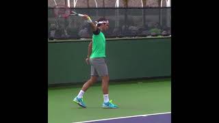 Roger Federer Backhand Slow Motion  ATP Tennis Backhand Technique [upl. by Nhguavahs]