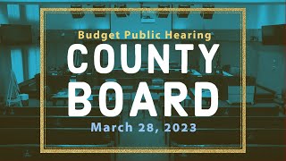 Arlington County Board Budget Public Hearing  March 28 2023 [upl. by Asi69]