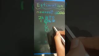 Grade 3 maths estimation by rounding off the nearest 1000 [upl. by Eclud]