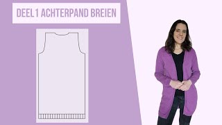 Zo brei je het achterpand van dit vest [upl. by Arica528]