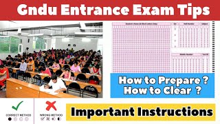 Gndu Entrance Exam Tips  How to Prepare for Gndu Entrance Exam  How to Clear Gndu Entrance Exam [upl. by Duffy]