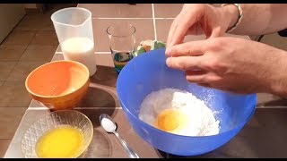 Recette de la pâte à crêpes facile et rapide [upl. by Ydoj]