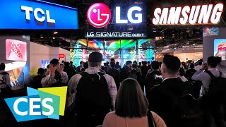 New TVs from CES 2024  Walking Tour [upl. by Adav]