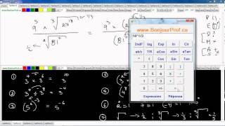 Secondaire 3 Québec lois des exposants fractionnaire racine carre et cubique [upl. by Sowell455]