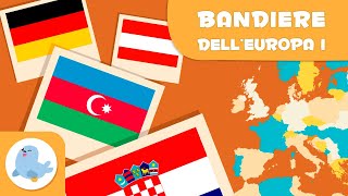 Le bandiere dellEuropa I  Geografia per bambini [upl. by Fredrick768]