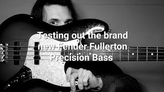 Testing out my brand new Fullerton Precision Bass Uke by fender from sweetwater [upl. by Ecirahs]