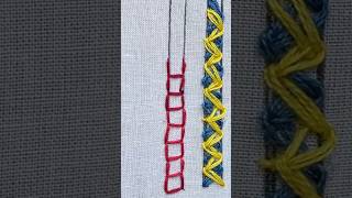 Ladder Stitch embroiderydesigns handembroidery diyembroidery knitting basicstitches handwork [upl. by Eikciv252]