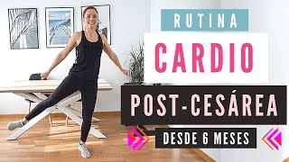 Ejercicios POST CESÁREA CARDIO 🙋‍♀️☑️ 6 MESES ¡Recupera la figura tras el embarazo [upl. by Delwin]