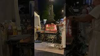 Lithuanian «Shakotis» baking process filmed on Gediminas avenue in Vilnius [upl. by Desdamona]