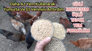 BU SIRRI Öğrendikten Sonra Asla Tavuklara Başka Yem Vermeyeceksiniz🐔Yumurta ve Et Verimi 2 Kat Arttı [upl. by Lukin]