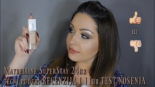 Recenzija i celodnevni test Maybelline SuperStay 24h [upl. by Hoy16]