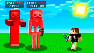 Minecraft But Mobs Are LEVEL 1000 [upl. by Shaffer]