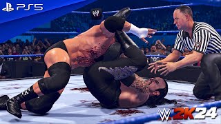 WWE 2K24  Triple H vs The Undertaker  No Holds Barred Match at WrestleMania  PS5™ 4K60 [upl. by Crissy]