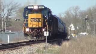 CSX 5967 Q559 with B408 Locomotives pair Toledo Subdivision [upl. by Nomma58]