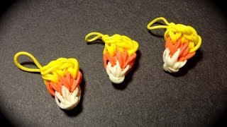 Rainbow Loom Candy Corn Charm [upl. by Garwood]