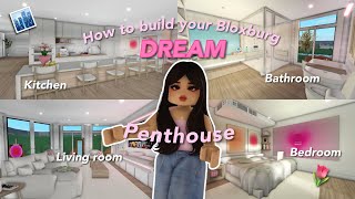 How To BUILD your DREAM BLOXBURG PENTHOUSE Super Easy 🏙️ [upl. by Aenea166]