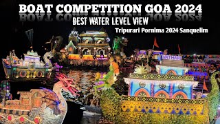 Boat Competition 2024 Sanquelim Tripurari Pornima [upl. by Rabma]