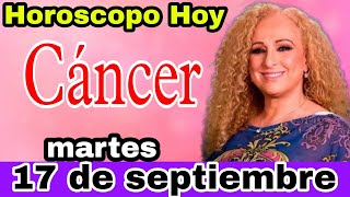 horoscopo de hoy Cáncer  Horóscopo Diario  Cáncer  17 de septiembre de 2024 [upl. by Paehpos]