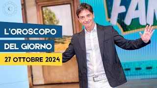 LOROSCOPO DI OGGI DI PAOLO FOX LE PREVISIONI DEL 27 OTTOBRE 2024 PER OGNI SEGNO [upl. by Shaylynn856]