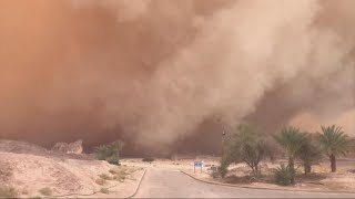 Rise of sandstorms plagues Middle East [upl. by Eiclek]