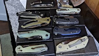 Lets check out a bunch of ef knives eafengrow knives one of the best affordable budget edcs [upl. by Anitreb]