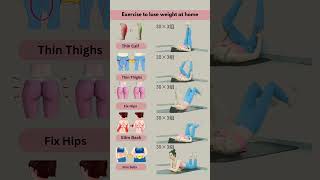 Exercise to lose weight at home🏠 exercise loseweight workout home weightloss bellyfatloss [upl. by Auos402]