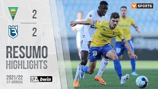 Highlights  Resumo Estoril Praia 22 Belenenses SAD Liga 2122 31 [upl. by Ran]