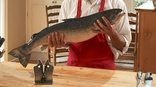 How to Fillet a Salmon at Home  Easy and Fast [upl. by Peadar621]