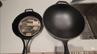 Seasoning a Cast Iron Lodge Wok and Skillet [upl. by Violante]