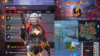 C6S16 A5 Week 1 နဲ့ 2 RP Mission ဘယ်လိုဖြည့်ကြမလဲ  PUBG Mobile [upl. by Tiebold]