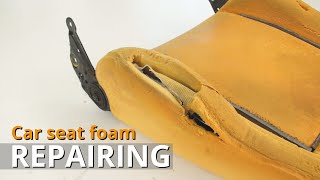 Car Seat Foam Repairing  Car upholstery [upl. by Elwee]