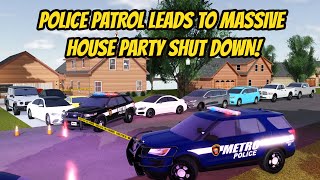 Greenville Wisc Roblox l Police Highway Patrol HOUSE PARTY Roleplay [upl. by Anrehs]