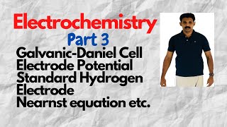 ElectrochemistryPart 3 Galvanic CellElectrode potentialNearnst EquationAJT Chemistry [upl. by Weber]