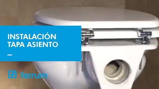 Como instalar una tapa asiento para inodoro Linea AtuelAndina  Ferrum SA [upl. by Sinnel]