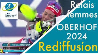 BIATHLON 20232024 RELAIS FEMMES OBERHOF [upl. by Nazario]