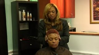 How to Care for Naturally Kinky Black Hair  AfricanAmerican Hairstyling [upl. by Nehte]