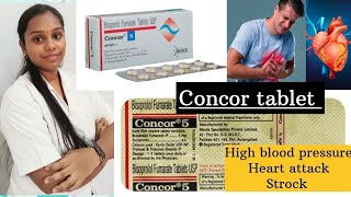 Concor tablet l Uses dose Side effects precautions in Marathi l Rohini pharmacist l [upl. by Henebry]