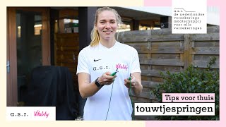 Touwtjespringen Warmingup of Cardio Workout zo moet het 4 tips  Tips voor Thuis [upl. by Alenairam67]