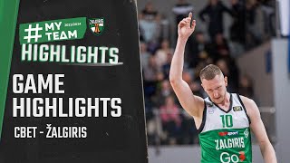 CBet  Žalgiris  Game Highlights  20240107 [upl. by Forest]