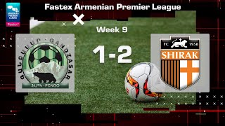 Gandzasar  Shirak 12 Fastex Armenian Premier League 202425 Week 09 [upl. by Canter68]