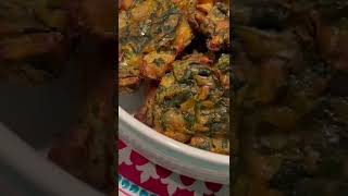 Air fryer Spinach fritters  Palak pakora Healthy alternative for Deep fried [upl. by Aleunamme526]