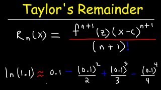 Taylors Remainder Theorem [upl. by Pius280]