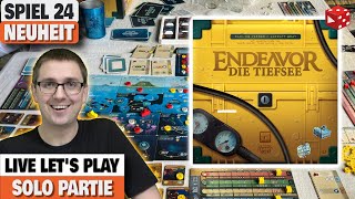 Endeavor Die Tiefsee  Solo Live Lets Play • SPIEL 24 Neuheit [upl. by Adalie]