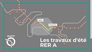 Les travaux dété RER A  les fermetures en 2020  RATP [upl. by Other]