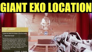 Locate The Giant Exo Hidden In The Exo Facility  Destiny 2 Lost Lament [upl. by Nrehtak420]