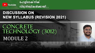 3012 CONCRETE TECHNOLOGY  SEMESTER 3REVISION 2021  MODULE 2 MODEL QUESTION PAPER DISCUSSION [upl. by Ecal]