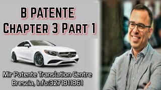 B Patente Driving Licence Chapter 3 Part 1 [upl. by Adnolahs]